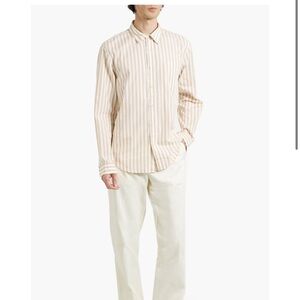 ALEX MILL | Men’s Mill striped cotton-poplin shirt Size Large